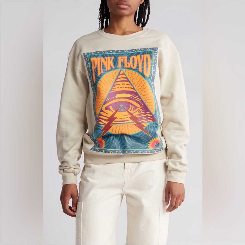 Pink Floyd Women’s Crewneck Graphic Sweater NWOT